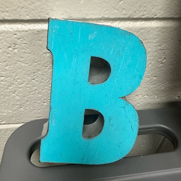 Accents Metal Initial B Decor For Wall Or Table Rustic Farmhouse Chic